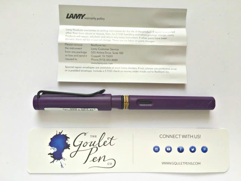 Lamy Safari Dark Lilac Unboxing and First Impressions | pageflutter.com | I love a good fountain pen and when I saw the Dark Lilac Lamy Safari on the Goulet Pens blog, I couldn't resist!