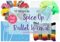 10 Ways to Spice Up Your Bullet Journaling | pageflutter.com | Creative ways to blend bullet journaling and art journaling!