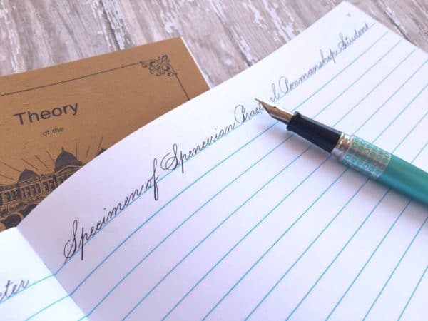 How I Improved My Handwriting: Spencerian Penmanship| pageflutter.com | Spencerian cursive is a lovely and practical penmanship program for journaling and handwritten letters.