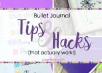 Bullet Journal Hacks That Actually Work | pageflutter.com | Easy productivity & organization hacks to improve your bullet journal!