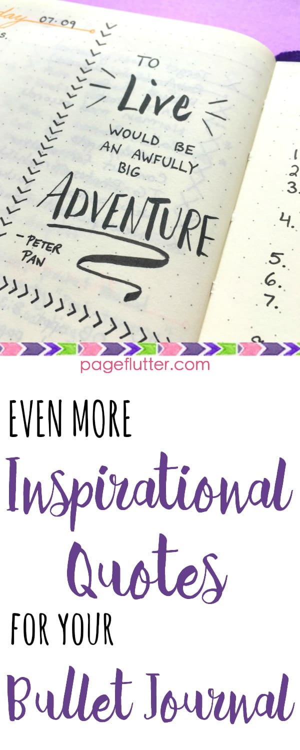 More Inspirational Quotes for your Bullet Journal | Page Flutter