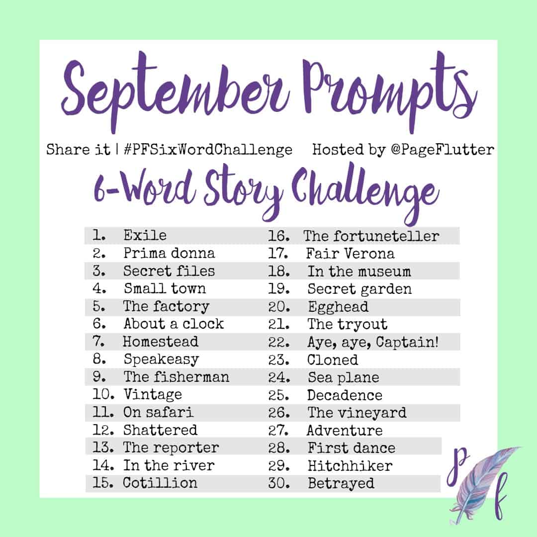 September Prompts: 6-Word Story Challenge! (#PFSixWordChallenge) | Page ...