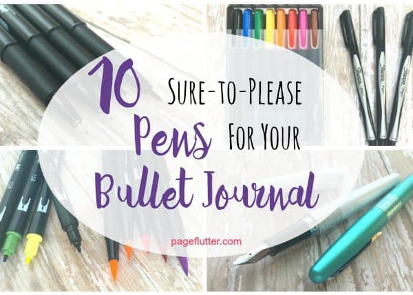 Great pens help you plan productively in your #bulletjournal. Stress-free BuJo supplies.