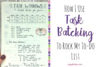 Grouping tasks into "batches" saves time and boosts productivity. Try it in your bullet journal!