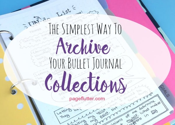An archive merges years of bullet journal collections, organizes each area of your life.