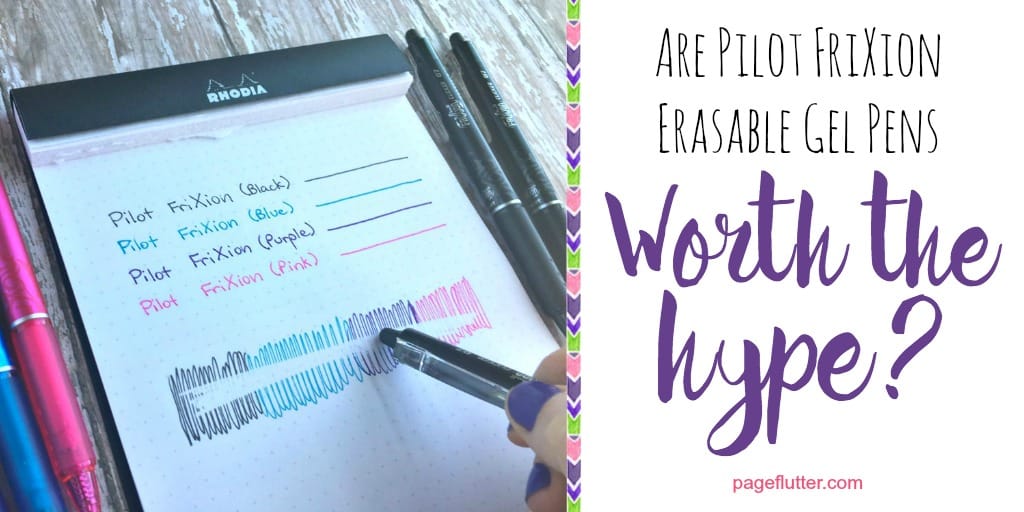 I tried Pilot FriXion erasable gel pens in my bullet journal, and here's what happened.