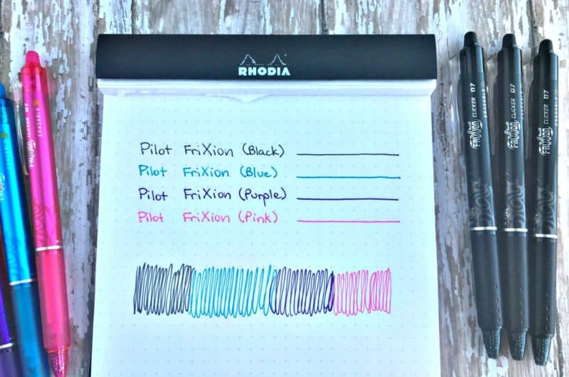 I tried Pilot FriXion erasable gel pens in my bullet journal, and here's what happened.