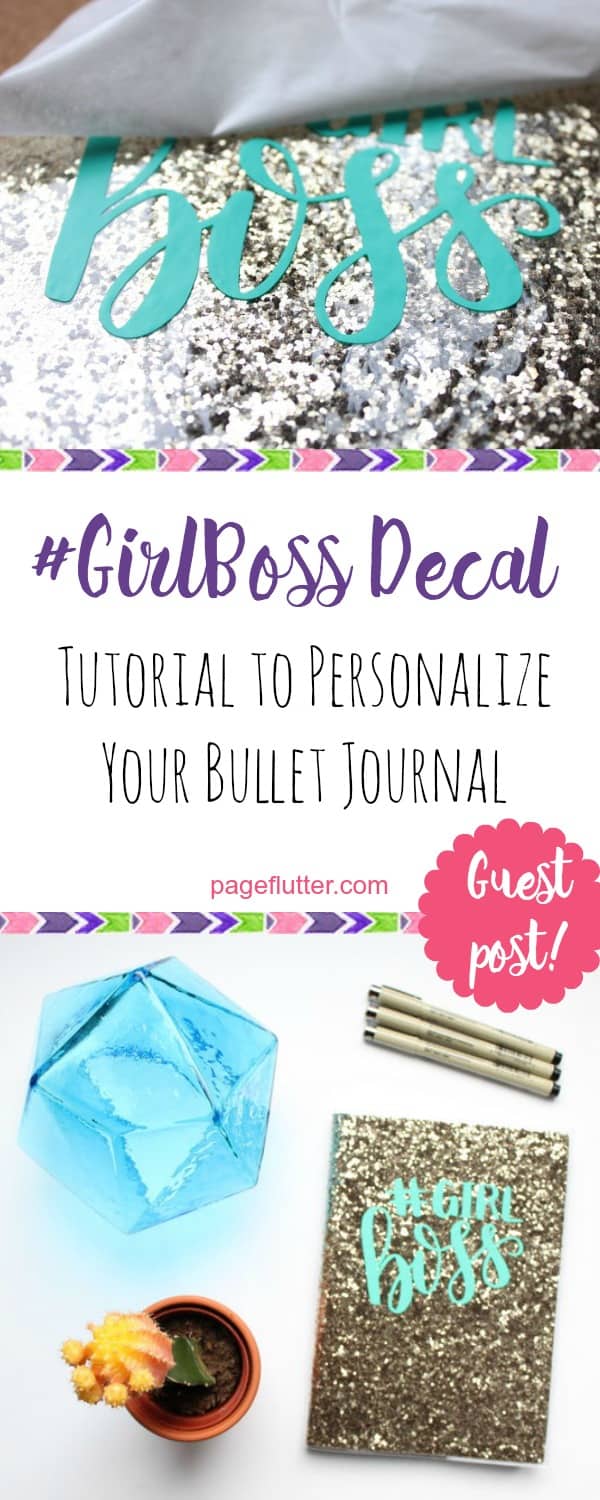 How to Customize Your Journal Cover With Vinyl (& Rock Your #GirlBoss) | pageflutter.com