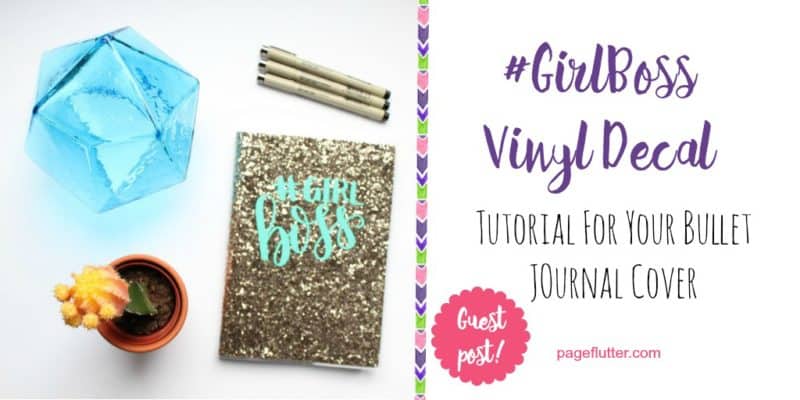 How to Customize Your Journal Cover With Vinyl (& Rock Your #GirlBoss) | pageflutter.com