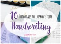 Improve your handwriting for journaling & snail mail with these fun tutorials!