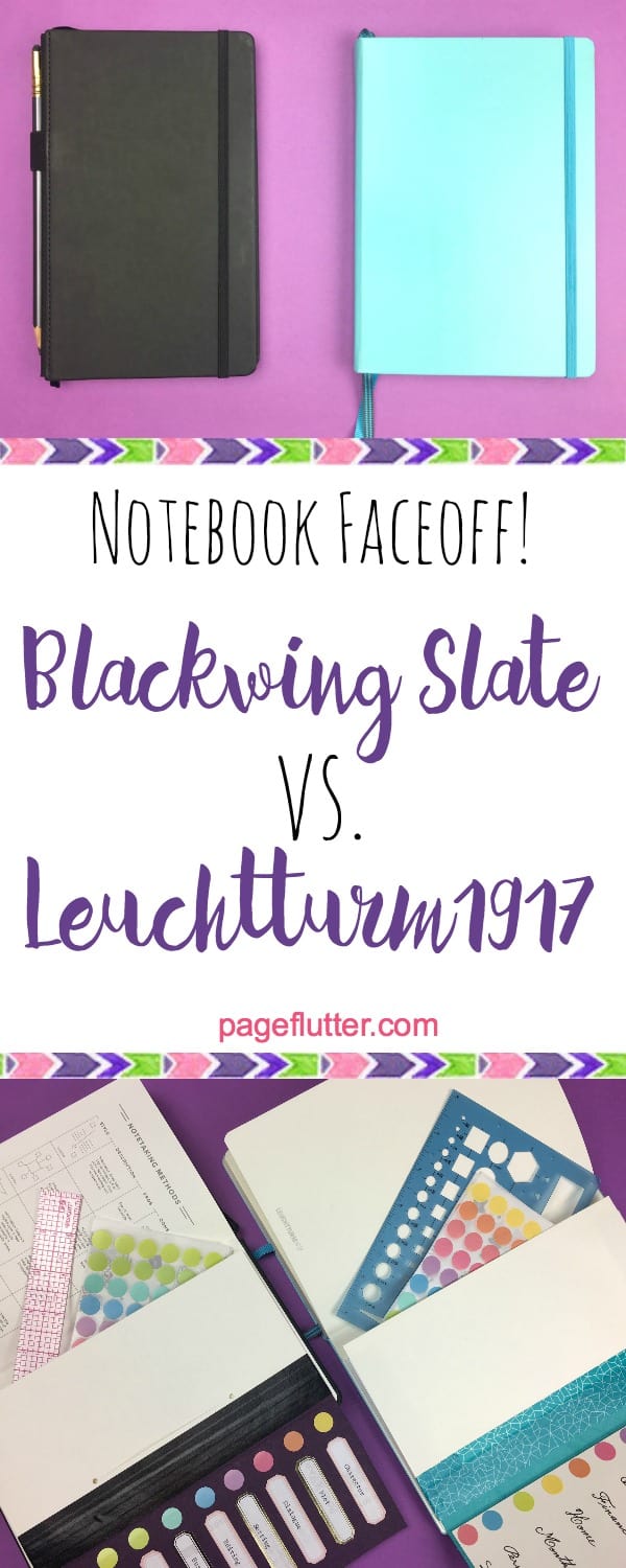 Which dotted notebook is your next bullet journal? Blackwing Slate vs. Leuchtturm1917| pageflutter.com