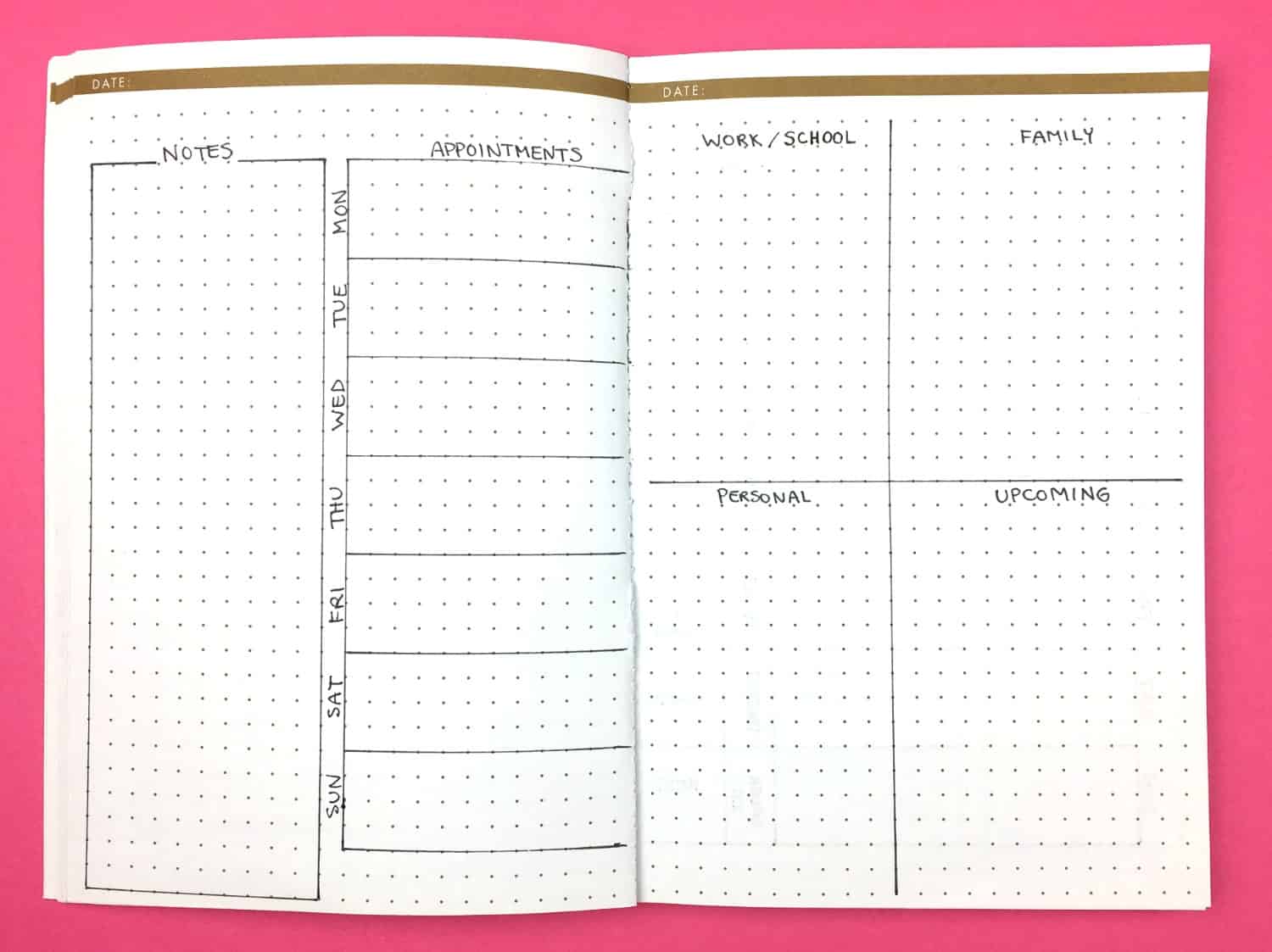 10 Weekly Bullet Journal Layouts To Kickstart Your Productivity Page Flutter
