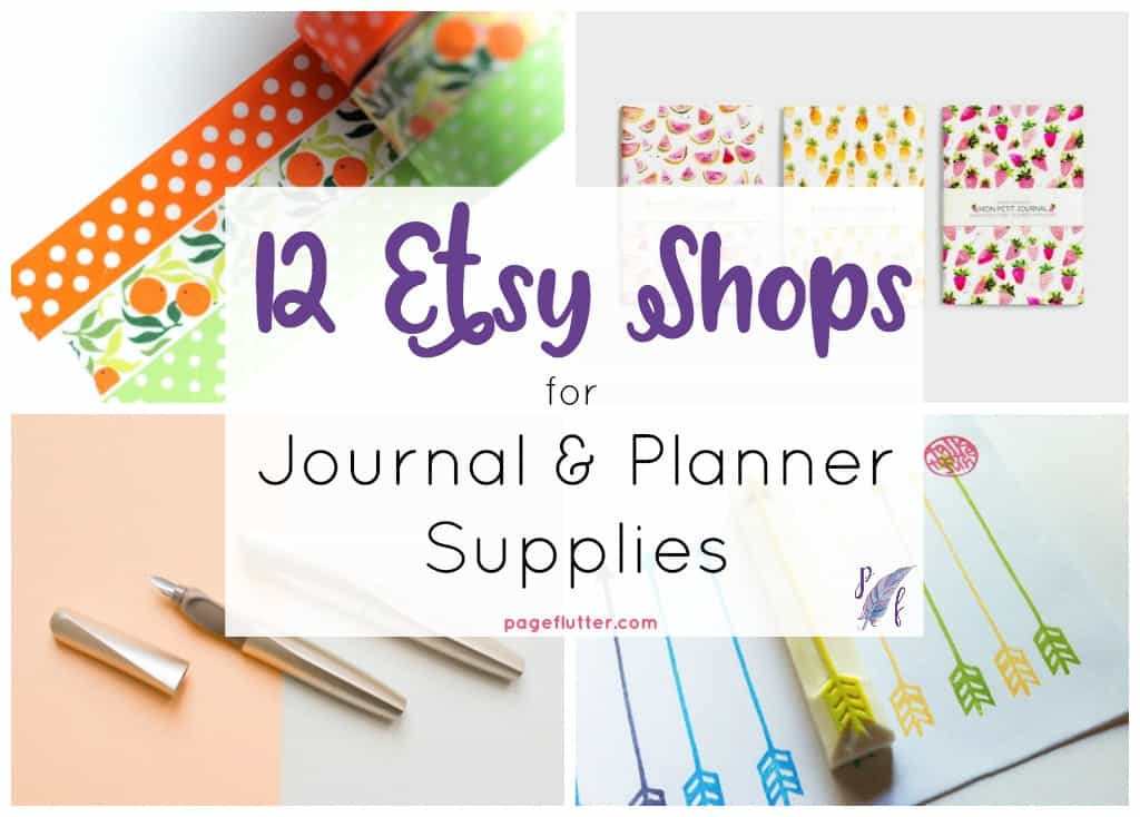 12 Irresistible  Shops for Journal + Planner Supplies