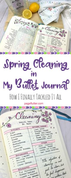 Tackle Spring cleaning with KonMari and my Bullet Journal. 