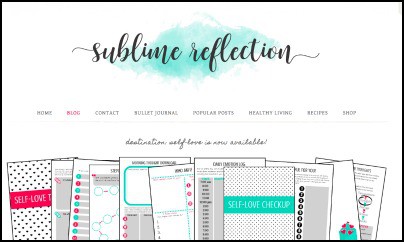 Sublime Reflection, one of my top blogs to follow for planning, bullet journaling, productivity, and intentional living.