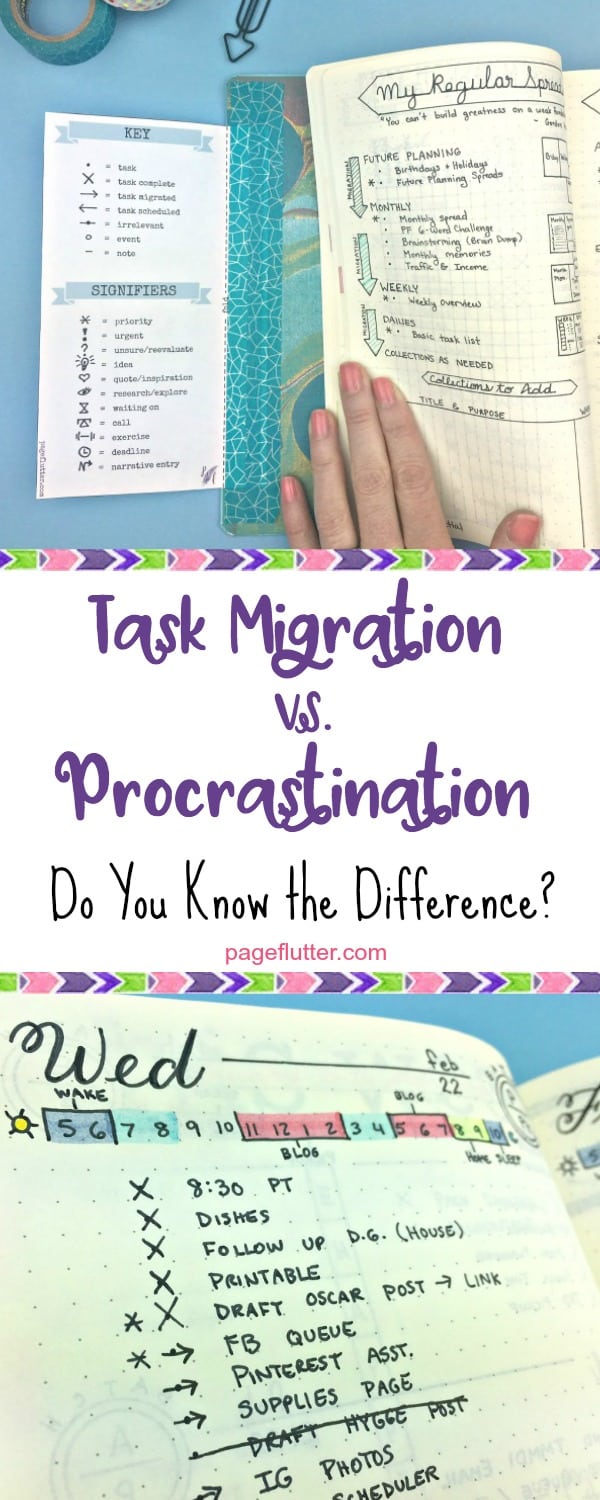 Task Migration the right way. Better productivity in a bullet journal.