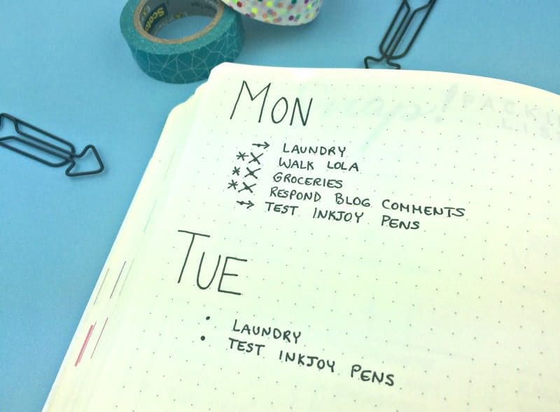 Task Migration the right way. Better productivity in a bullet journal.