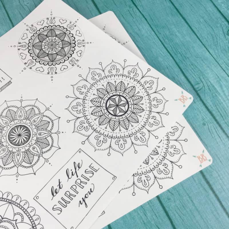 Free Printable Boho Doodle Stickers for Your Bullet Journal ⋆ The Petite  Planner