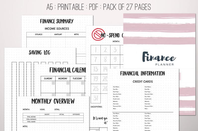 (Infinite Planner) Planner printables and stickers are great shortcuts for Bullet Journaling