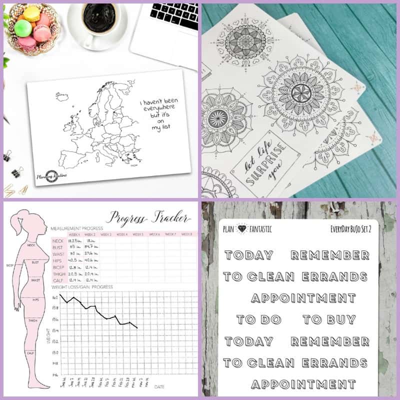 Time Spiral Bullet Journaling Stencil Creates Time Tracking and