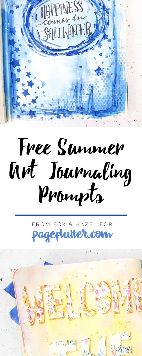 Summer Art Journaling Prompts - Fox + Hazel for Page Flutter