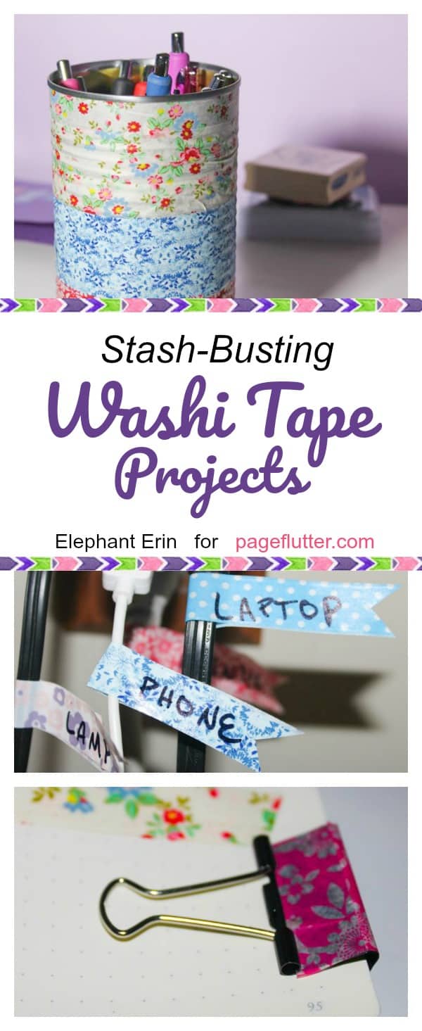 Washi tape projects to jazz up your bullet journal, get organized, and decorate your paper crafts!