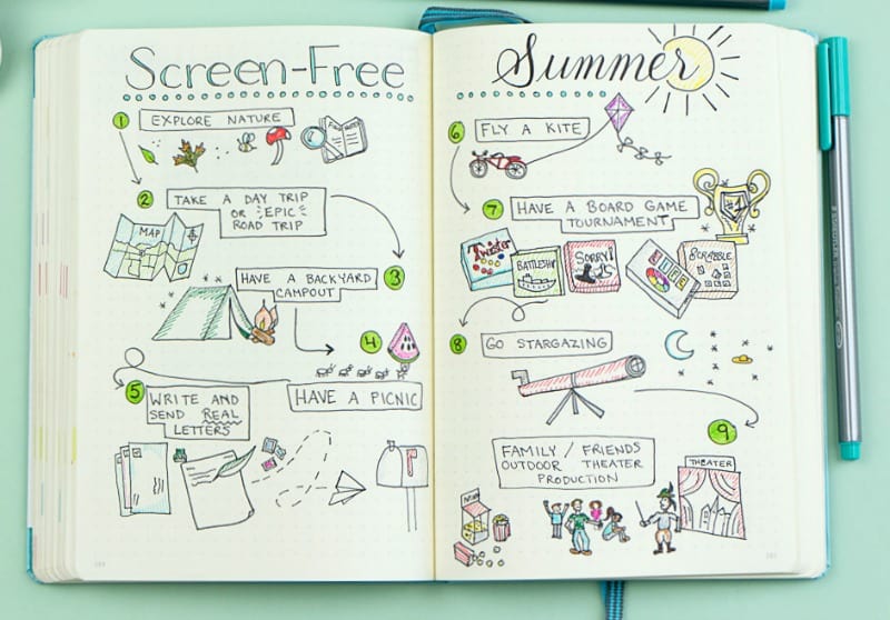 How a Summer Bullet Journal for Kids Saved My Sanity - Smart Mom Smart Ideas