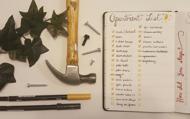 The best lists to organize your move with a planner or Bullet Journal + overcome moving mayhem.