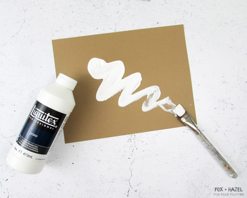 Liquitex Clear Gesso, Flow Aid, White Acrylic Paint & Modge Podge