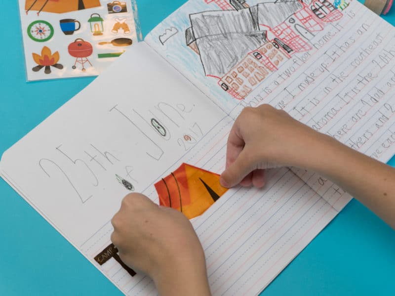 Try journaling with kids to teach them productivity, mindfulness, creativity, and writing skills!