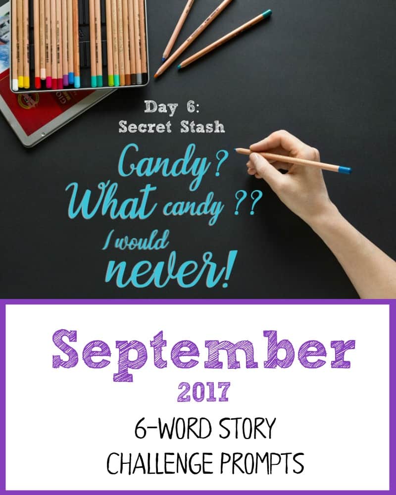 Take the September six-word story challenge. Great for hand lettering practice and creative journaling.