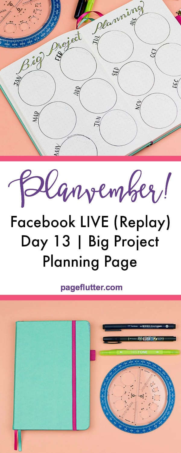 Big project planning. 2018 Planning pages. #goalsetting #planner #journal #bujo