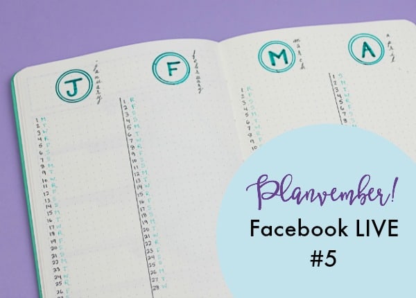 Planvember Day 5 (Facebook LIVE replay). Long-Term/Future Planning. Journal with me, my 2018 Bullet Journal.