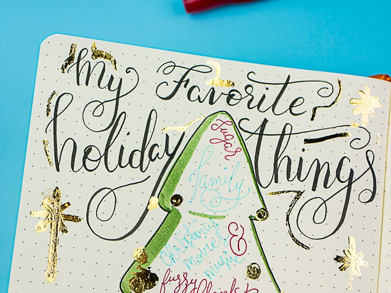 DIY Whimsical Christmas Journal - Tombow USA Blog