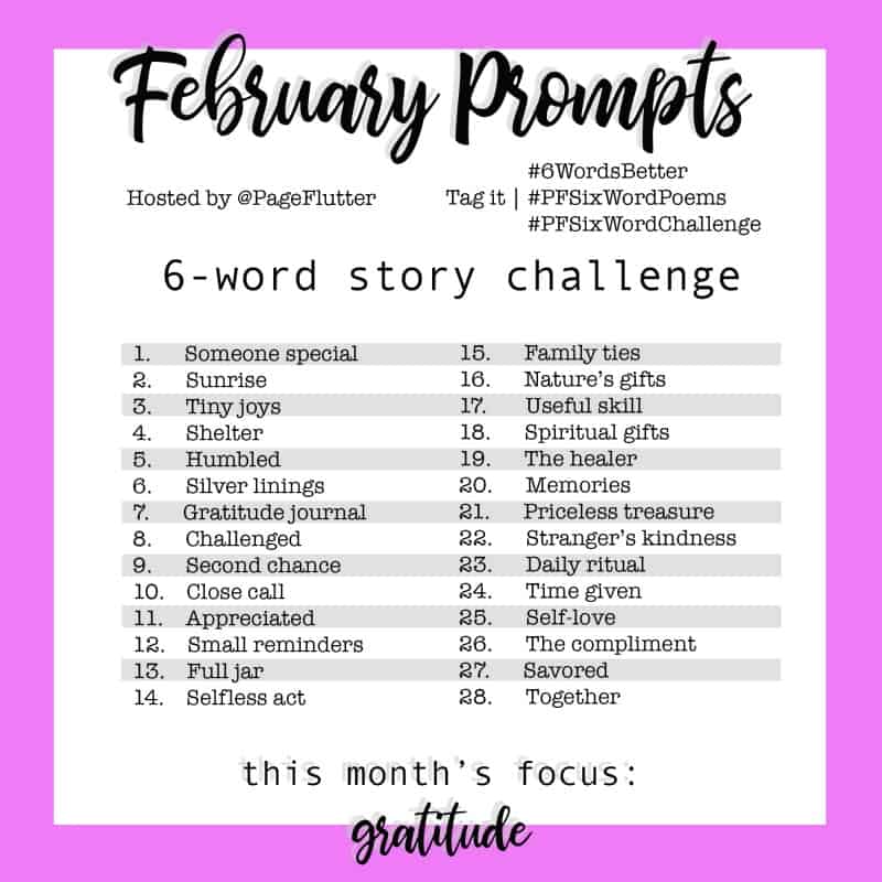 month long writing challenge prompts