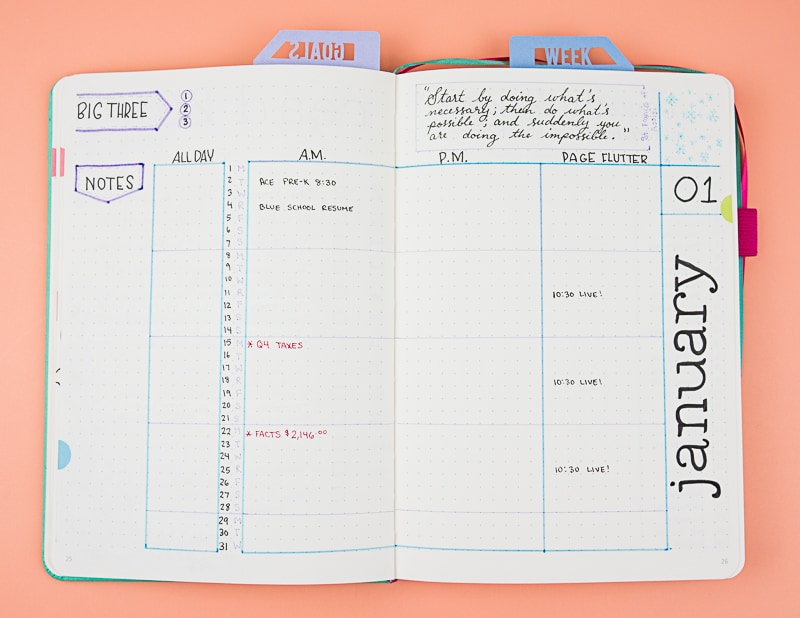 Scribbles that Matter Bullet Planner - How I customized mine 