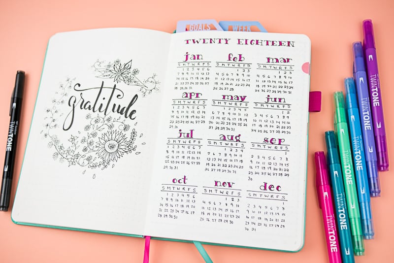 How to Dominate the New Year: My 2018 Journal Flip-Through | Page Flutter