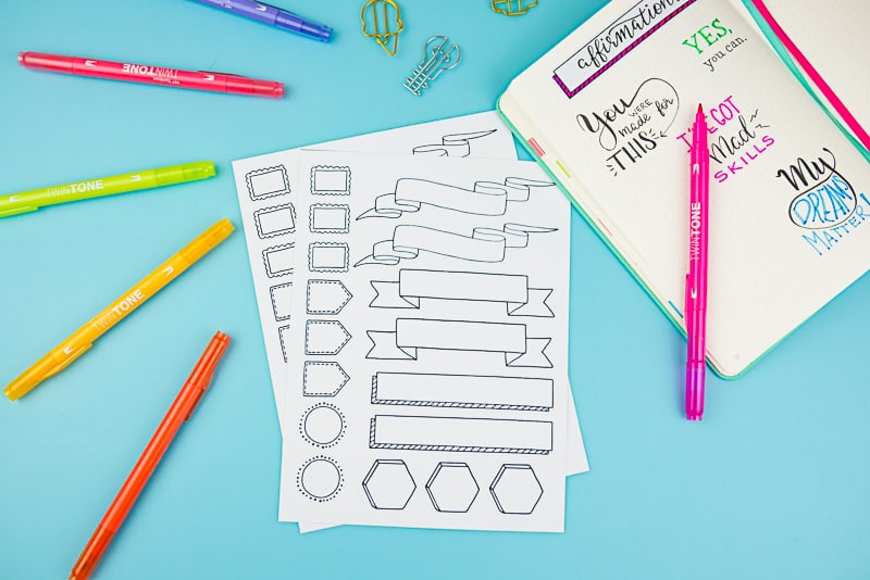 How To Make Printable Stickers For Your Bullet Journal