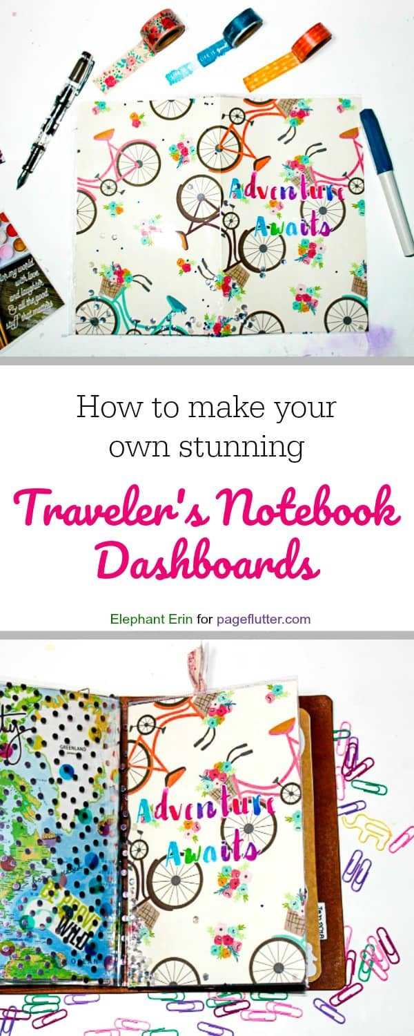 Traveler's Notebook Dashboards for your Bullet Journal, Travel journal, planner, or art journal!