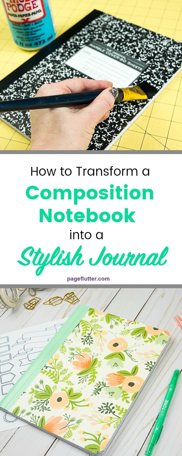 How To Turn A Composition Notebook Into A Stylish Diy Journal Page Flutter,Living Room Small Home Library Design Ideas