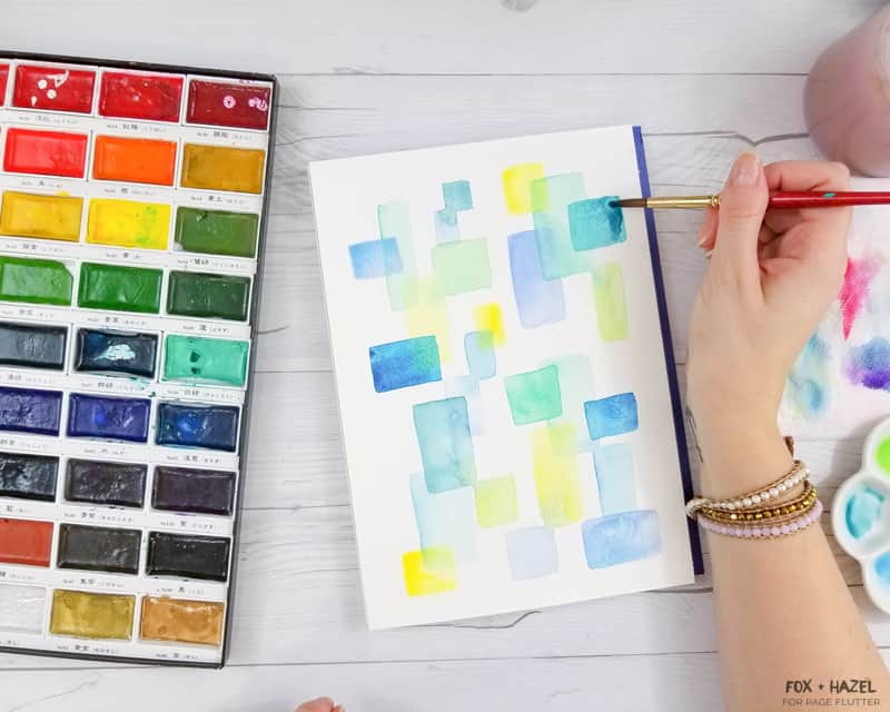 simple abstract watercolor paintings