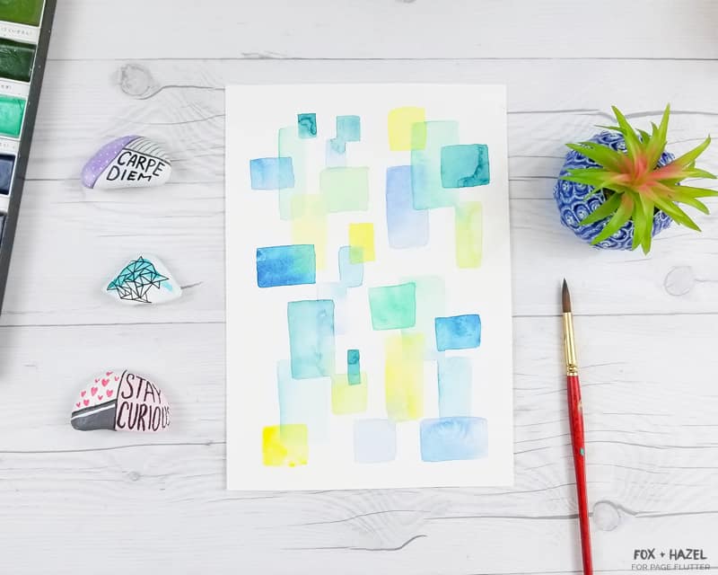 Easy Abstract Watercolor Painting For Beginners  Page Flutter
