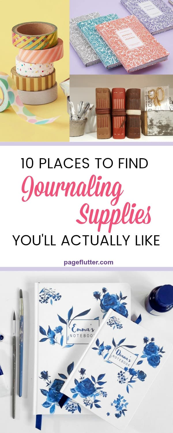 Best stationery shops for journaling supplies, washi tape, planner supplies, pens, and highlighters.