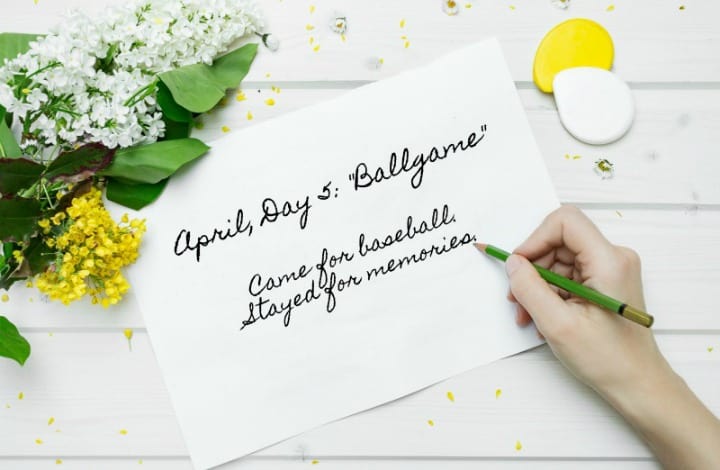 Year to a Better You April Prompts! Get your 6-Word Story challenge pages ready in your journal | pageflutter.com