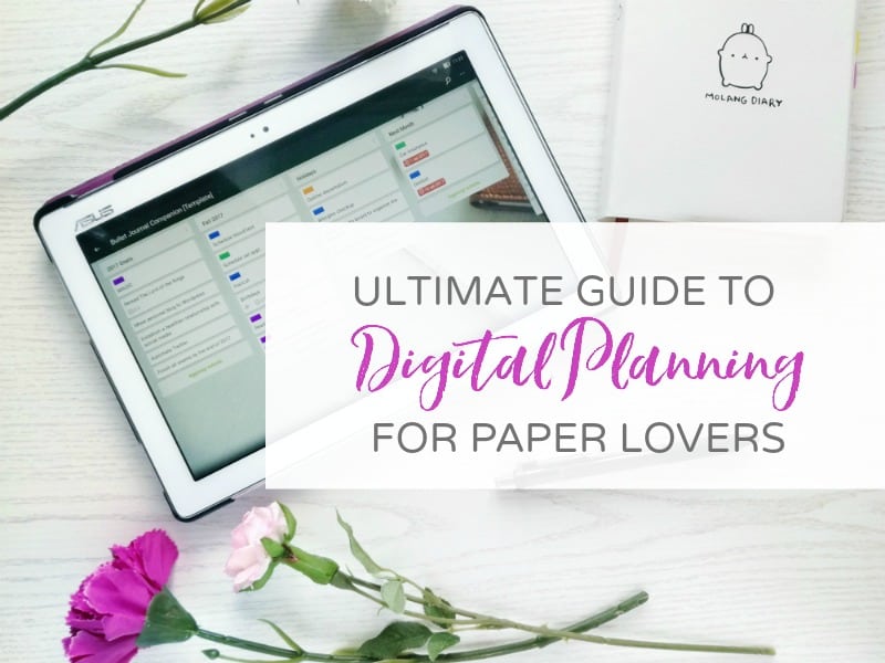 Digital planning is a great supplement to paper planner or Bullet Journal. Boost your productivity with these tips!