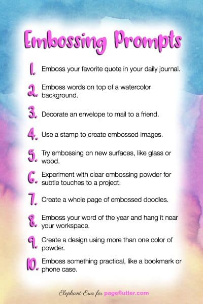 4 No-Fail Steps for Perfect Heat Embossing Cards + Journal Projects ...