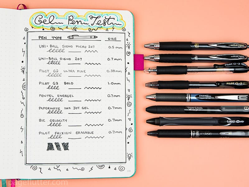 Bullet Journal Pens - Which are the Best Pens for a Bullet Journal?