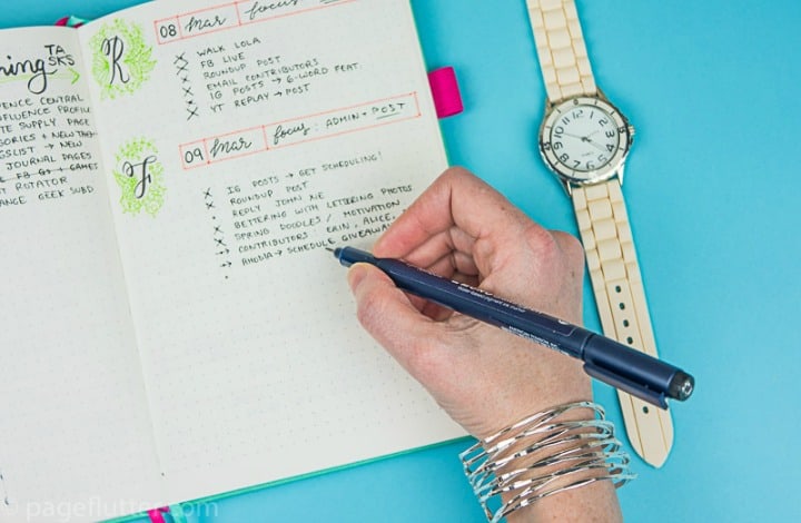 No time for planning? Put your Bullet Journal to work toward your goals with these time-management and productivity strategies.