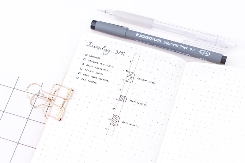 A6 Bullet journal minimalist Set up 