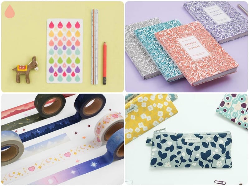 Best stationery shops for journaling supplies, washi tape, planner supplies, pens, and highlighters.